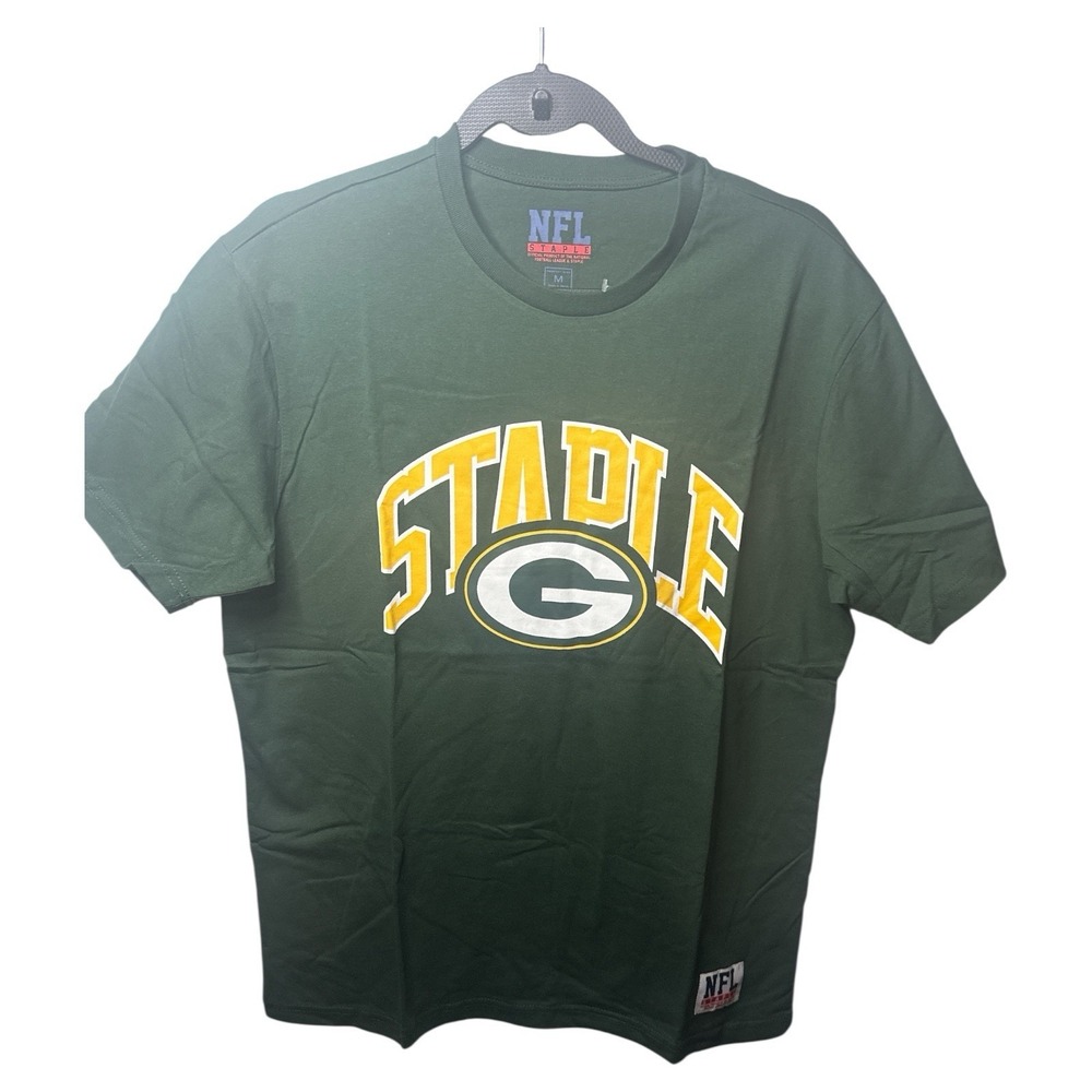 Green Bay Packers NFL x Staple Logo Lockup Short Sleeve T-Shirt Men's Medium NWT